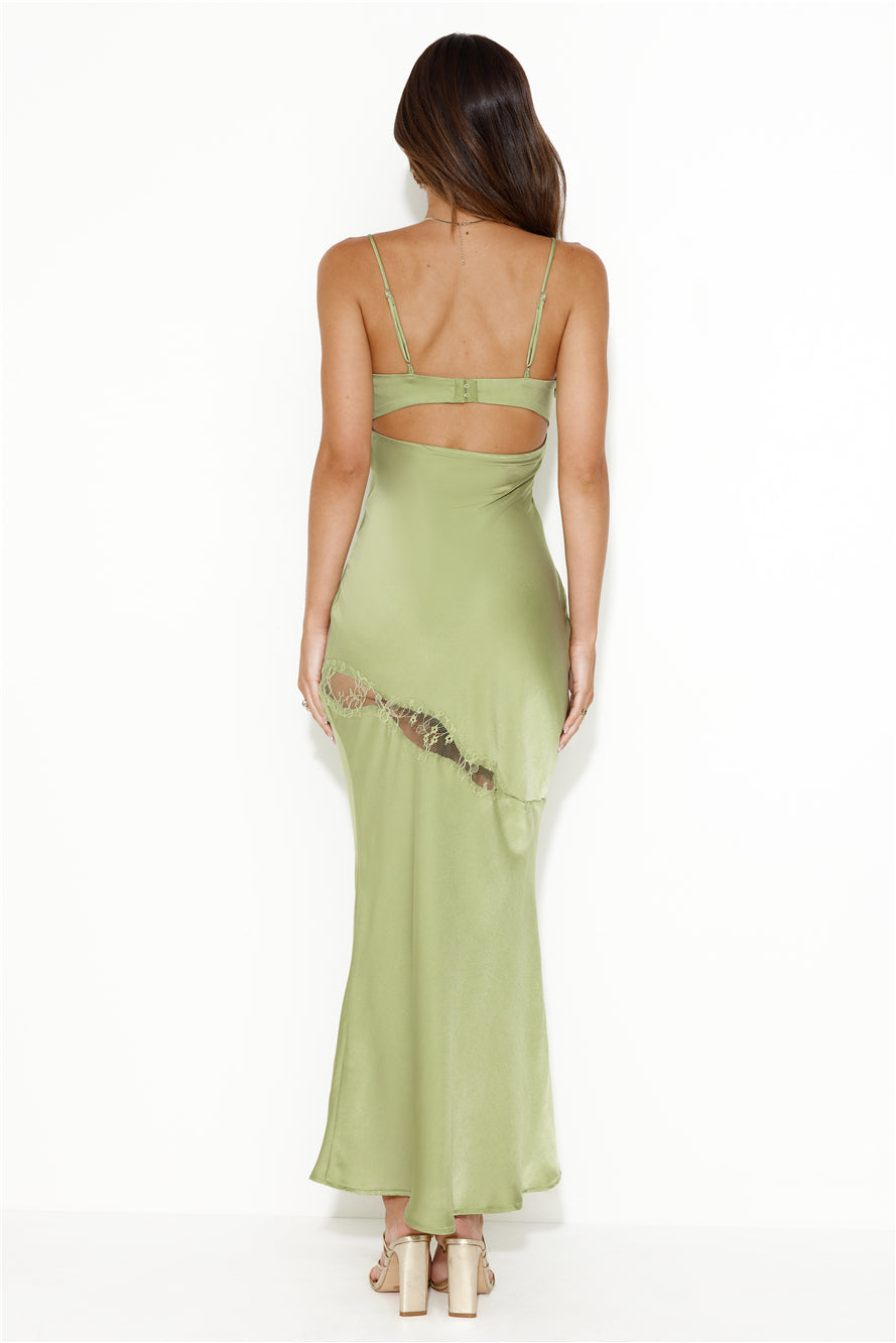 Go Lights Maxi Dress Green