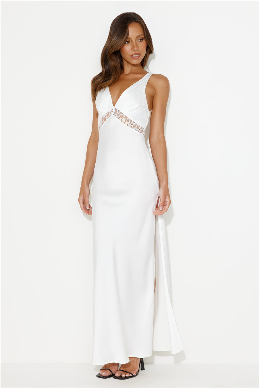 LIONESS Dakota Maxi Dress Porcelain