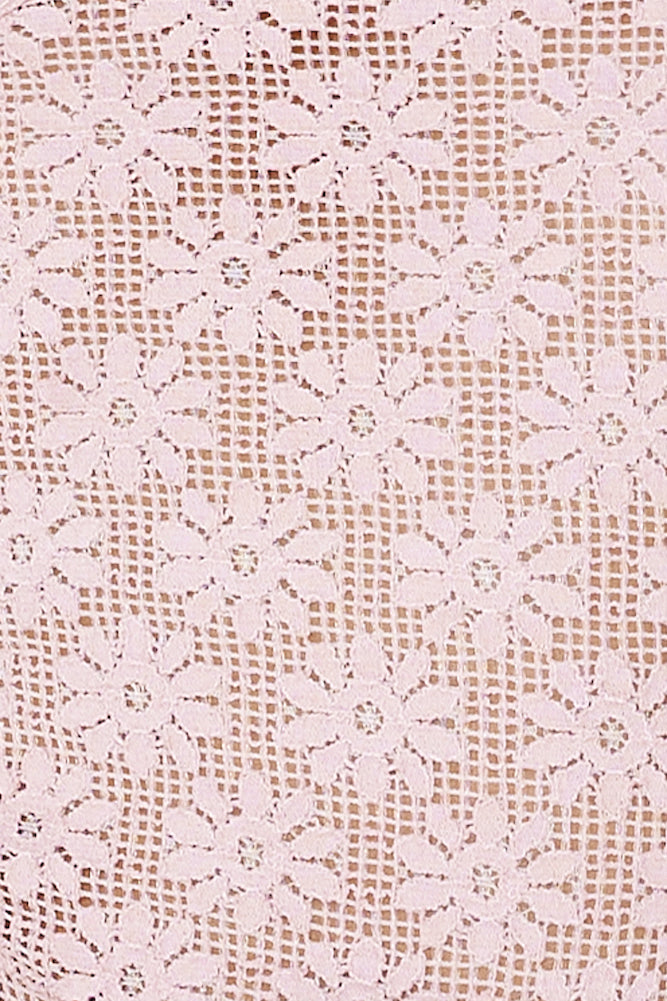 Daisy Love Lace Top Pink
