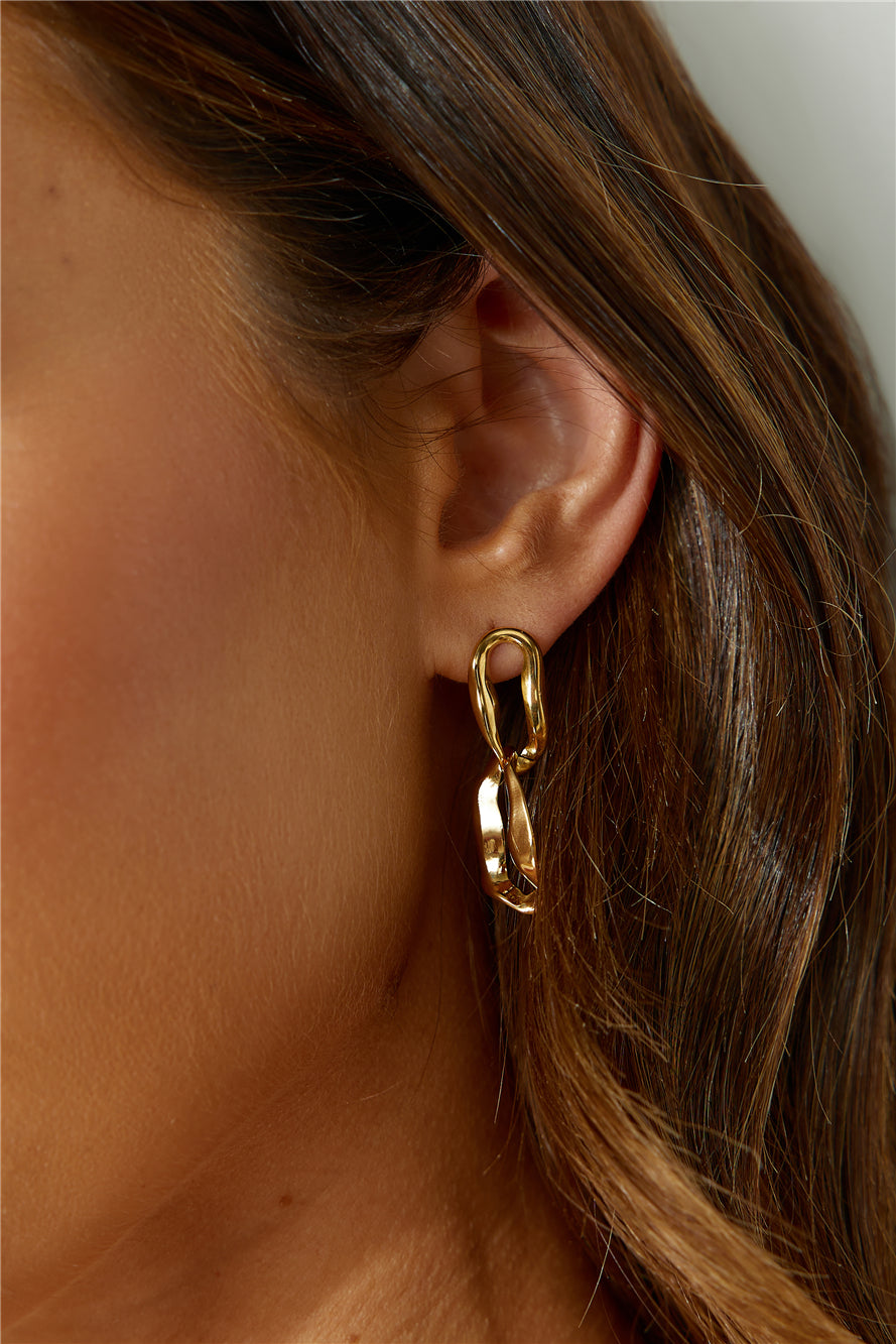 18k Gold Plated Everyone Wants Earrings Gold