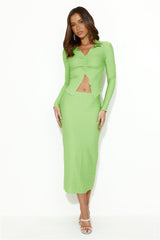 Be Sleek Midi Skirt Green