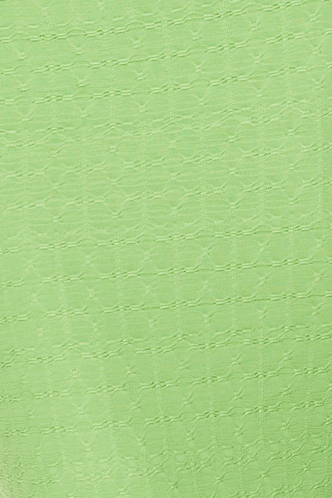 Be Sleek Long Sleeve Crop Top Green