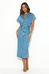 Boundless Possibilities Midi Dress Denim