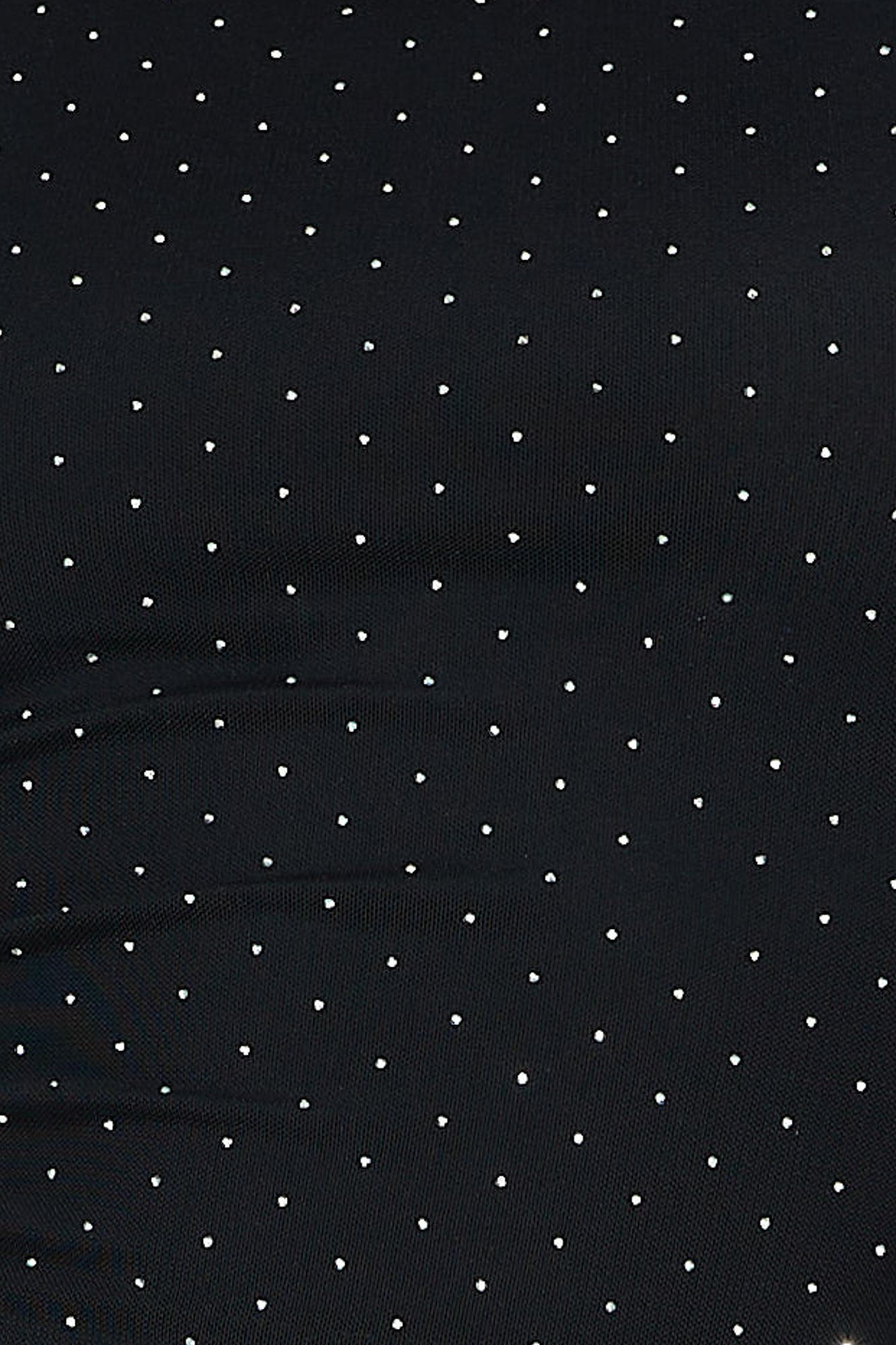 Party Sparkles Diamante Crop Top Black
