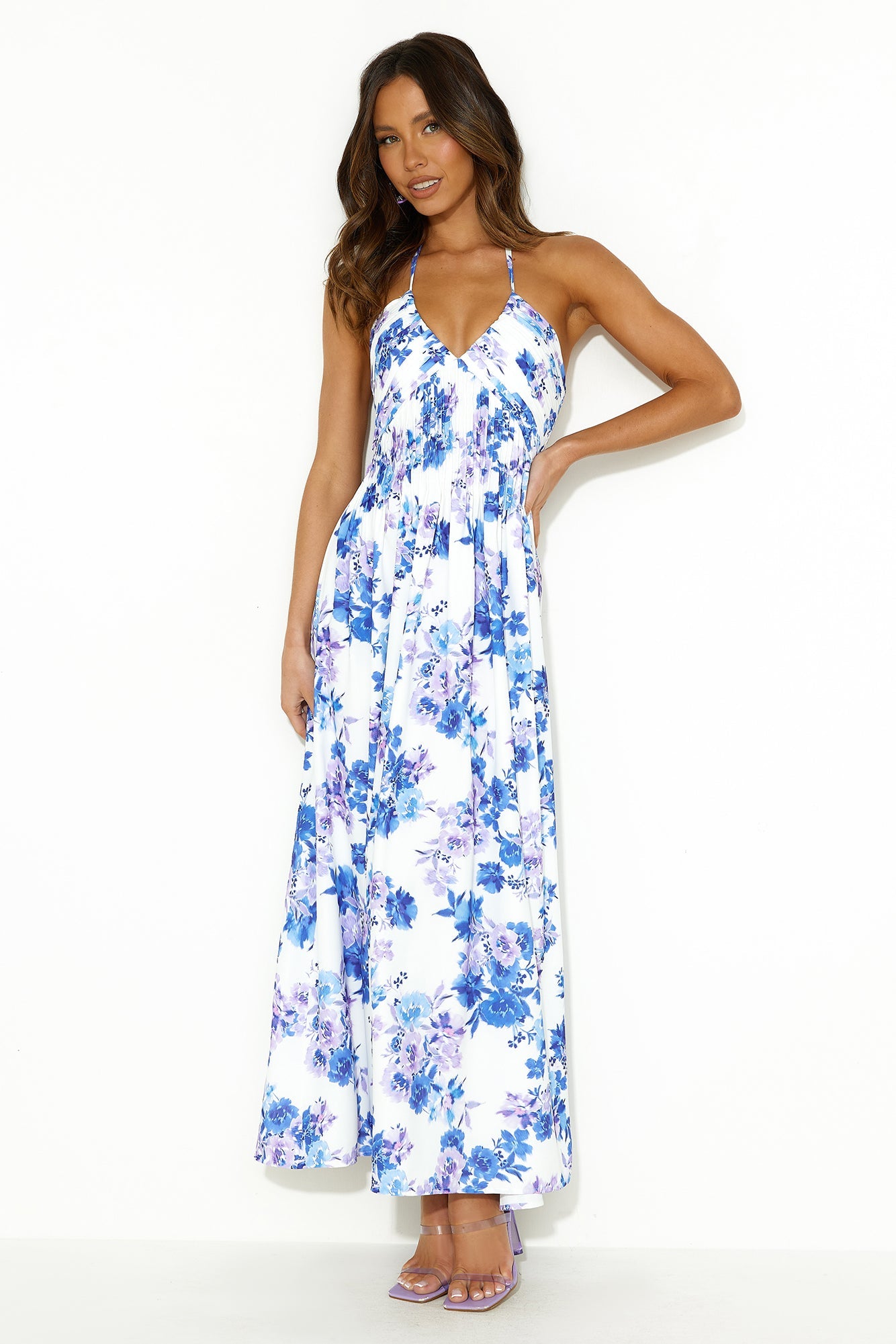 Luxe Escape Maxi Dress Blue