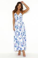 Luxe Escape Maxi Dress Blue