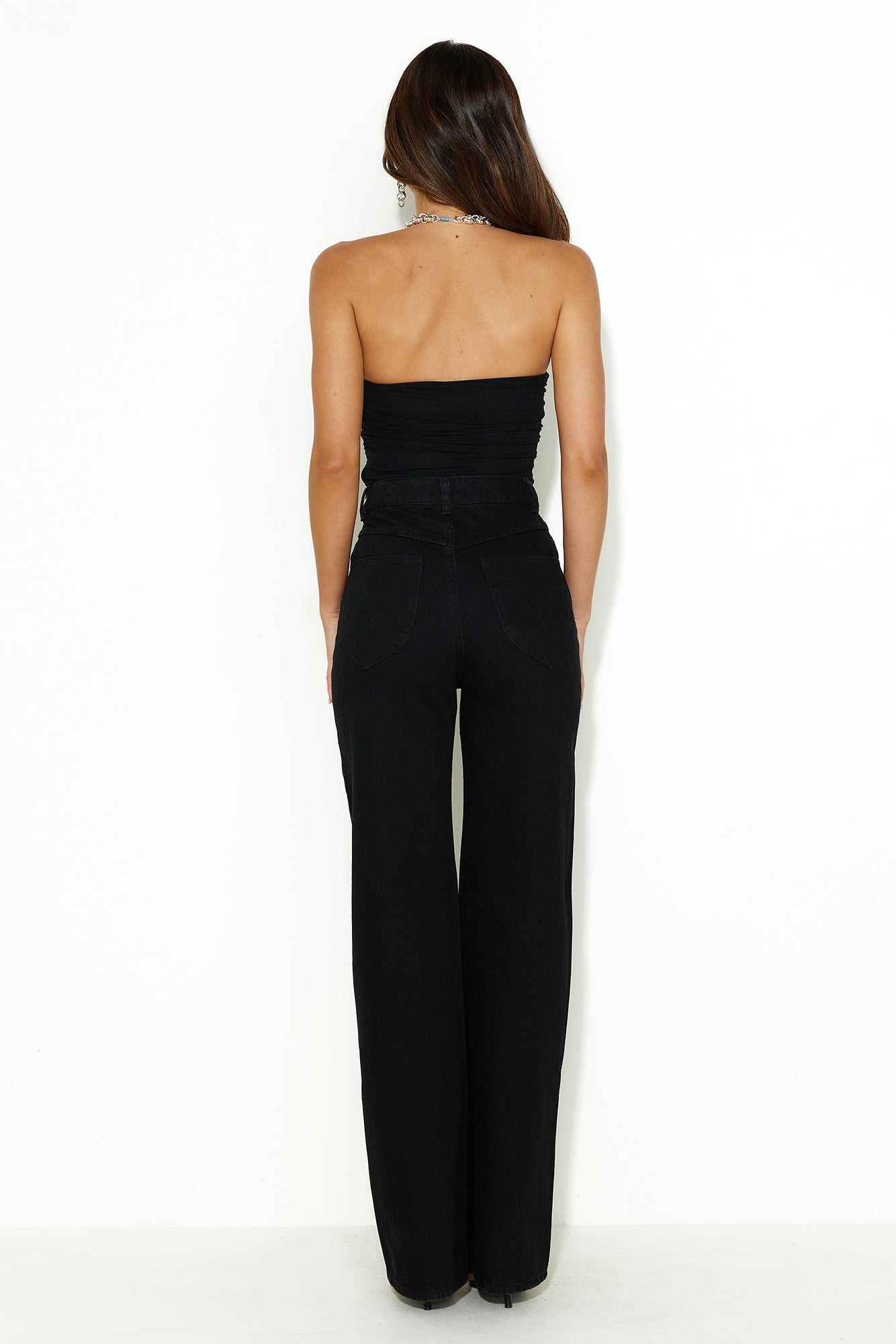 Lover In Her Eyes Crop Top Black