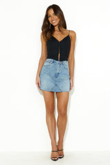 Fashion Hour Crop Top Black
