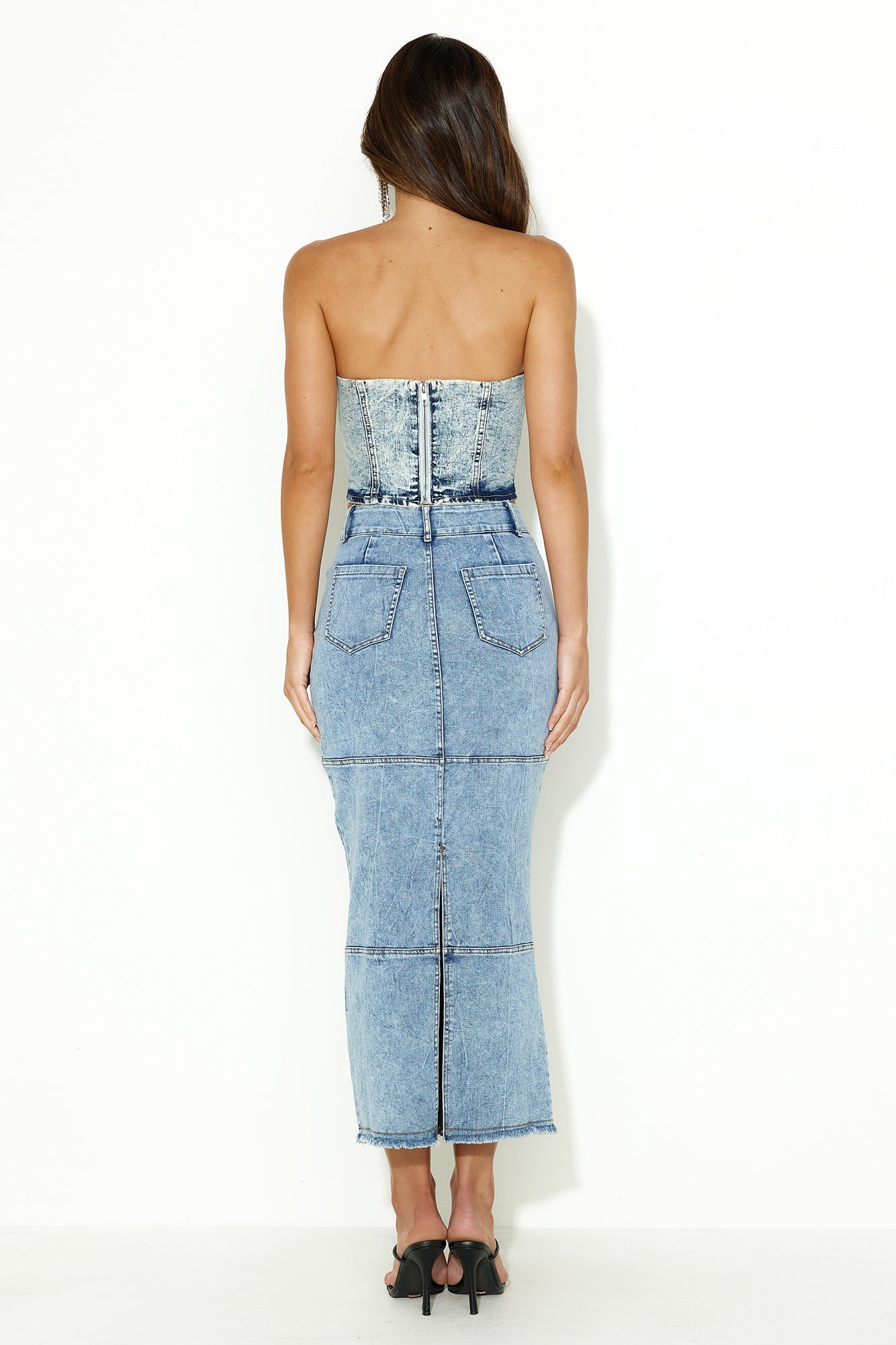 Festival Ready Crop Top Denim