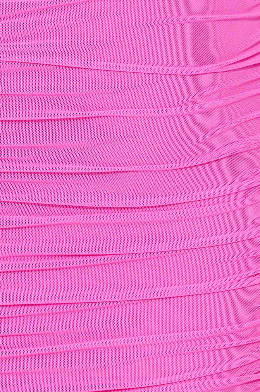It's Pretty Mesh Maxi Dress Hot Pink
