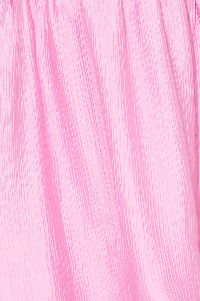 First In Best Dressed One Shoulder Mini Dress Pink