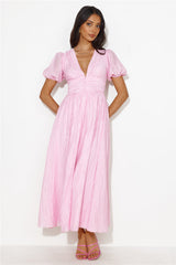 Afternoon Treat Midi Dress Pink