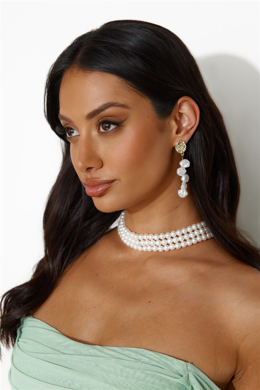 Old Money Love Pearl Necklace Gold