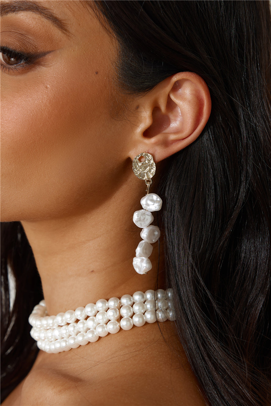 Old Money Love Pearl Necklace Gold