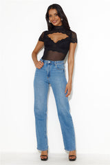Bring The Heat Lace Bodysuit Black