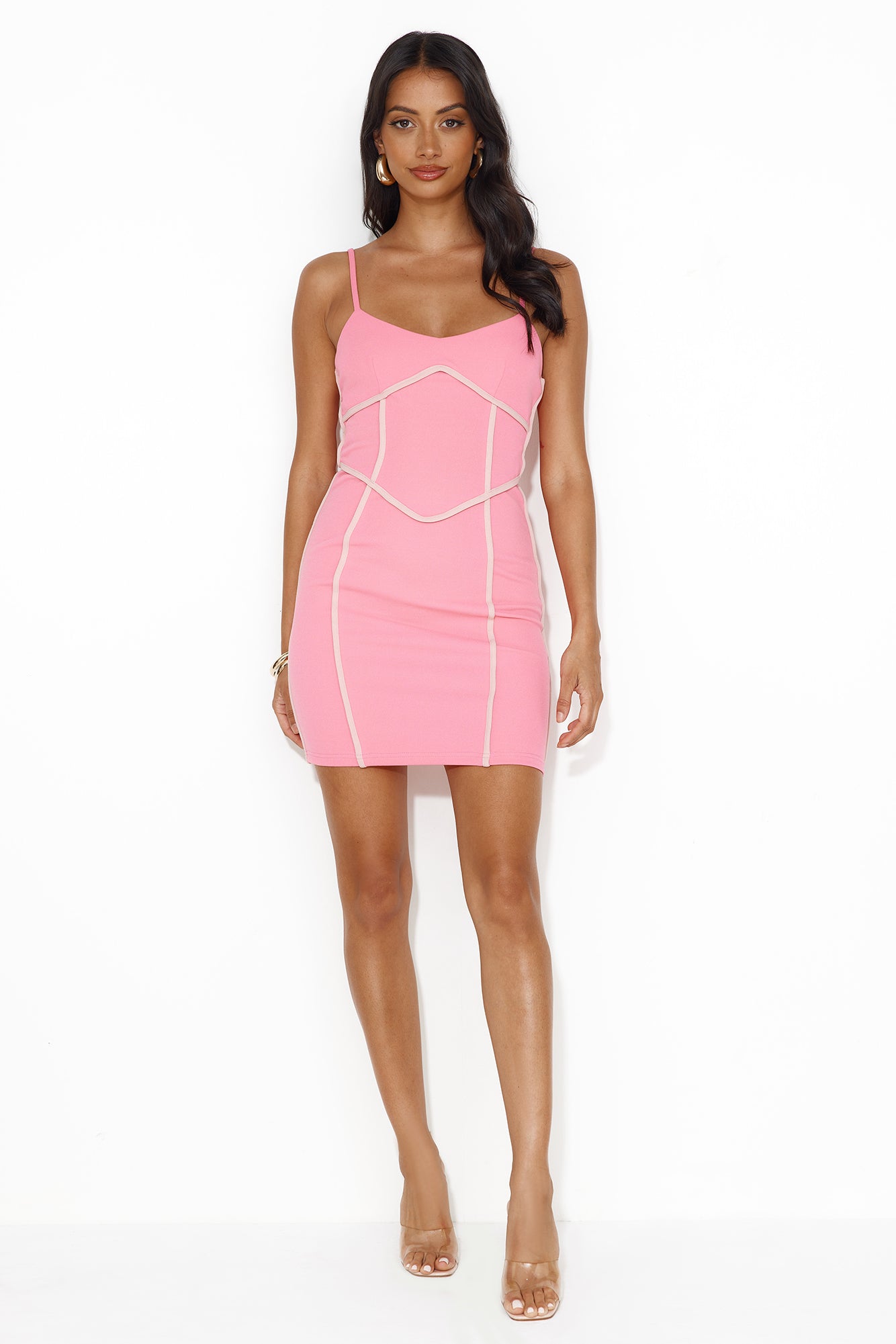 For My Eyes Mini Dress Pink
