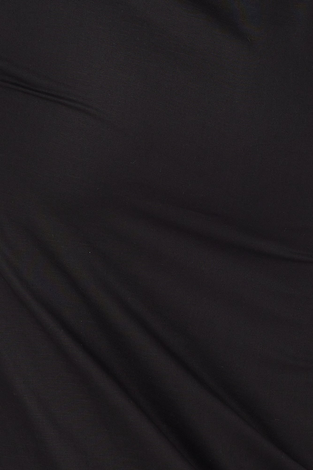 From Locations Linen Blend Off Shoulder Midi Dress Black