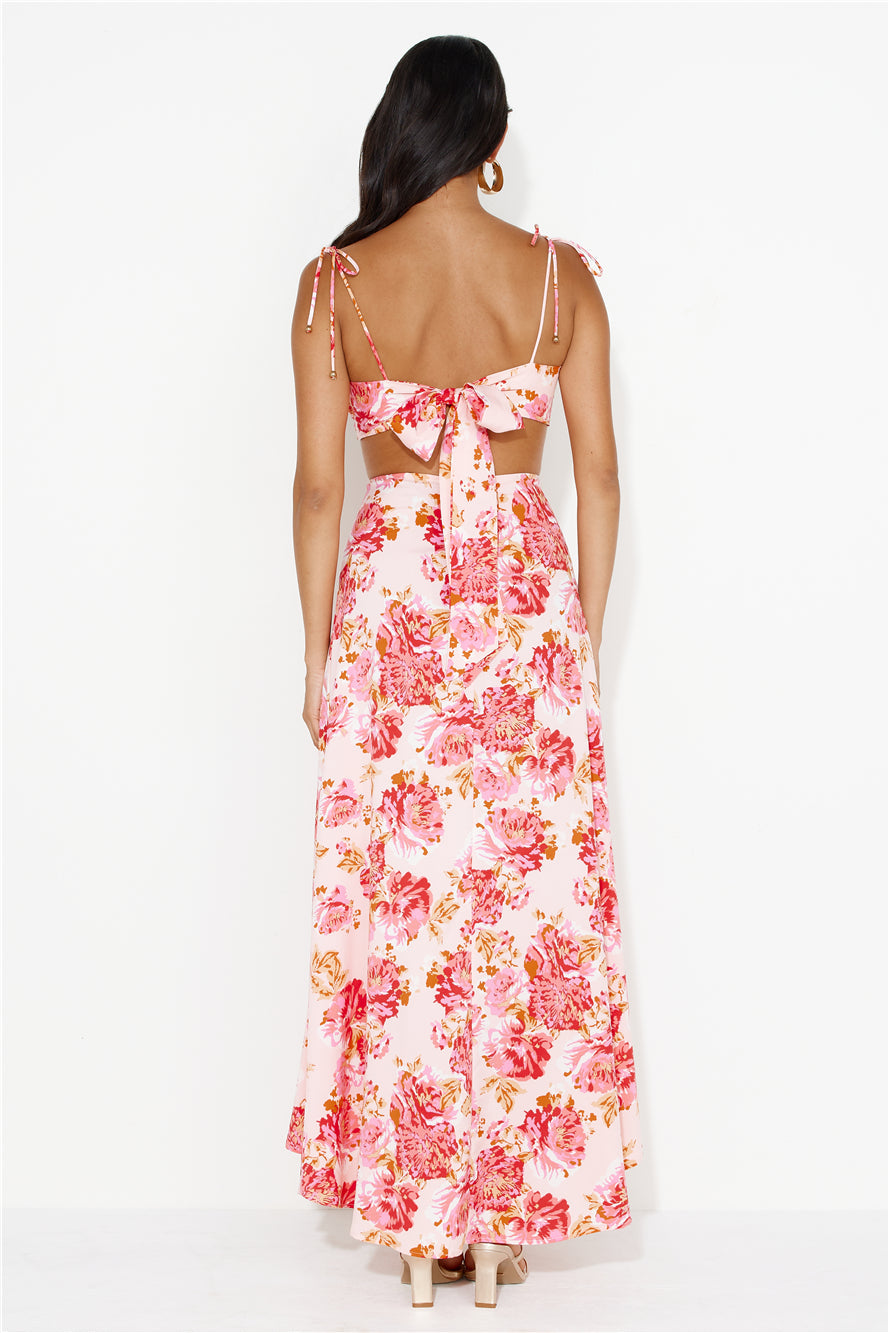 It's Your Night Maxi Skirt Pink