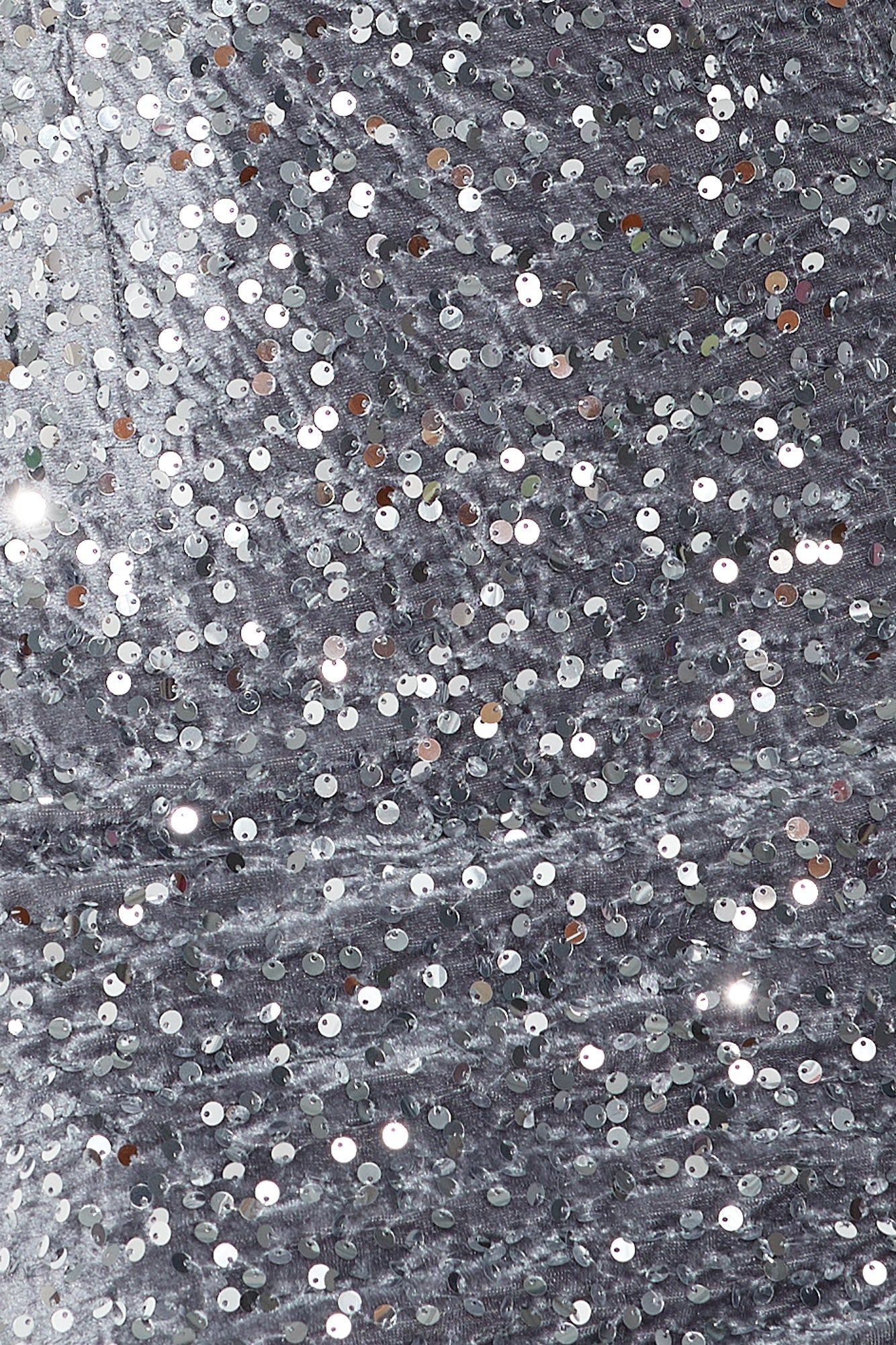 Moonglow Sequin Mini Dress Grey
