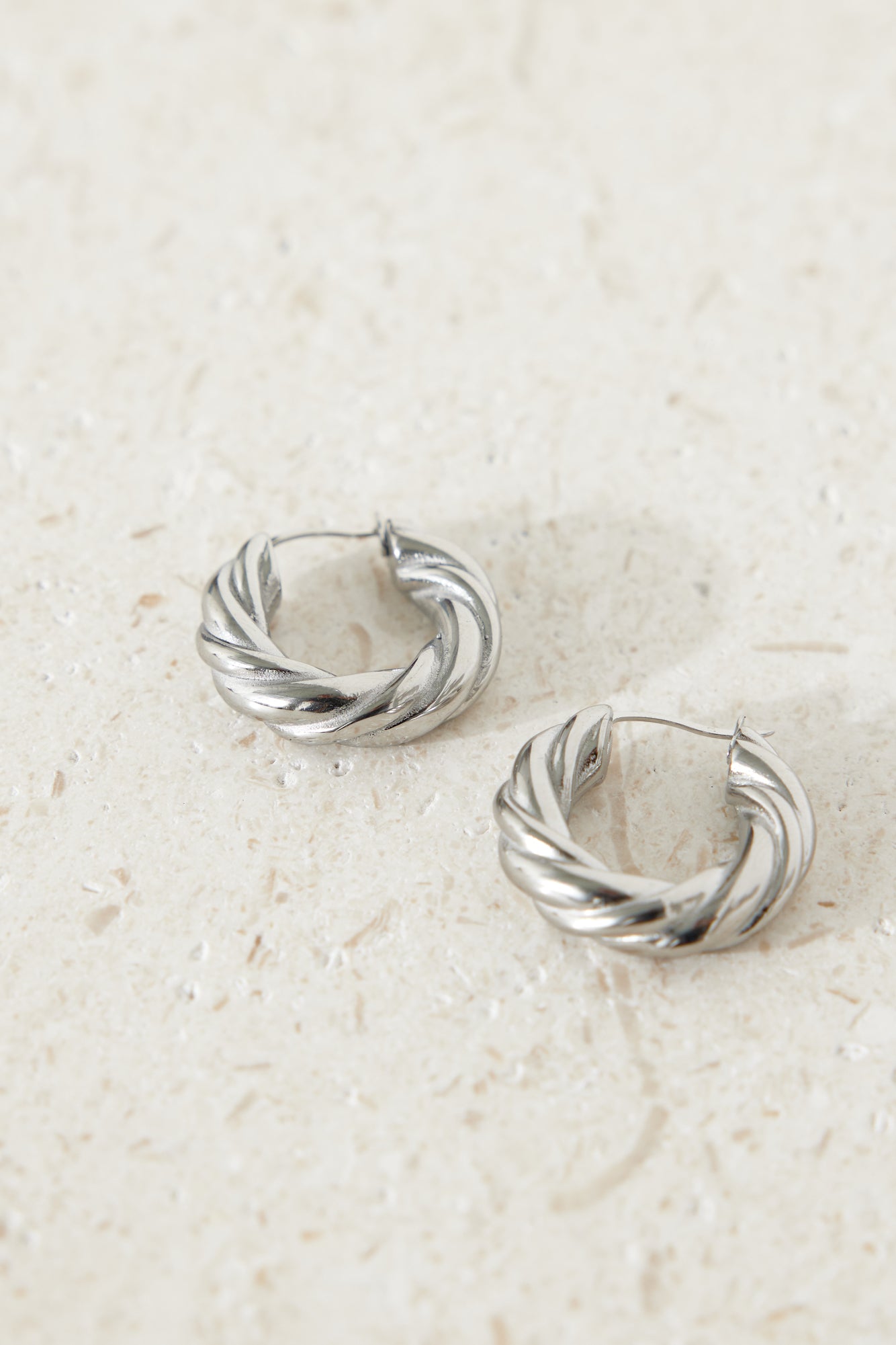 Buried Treasure Earrings Silver
