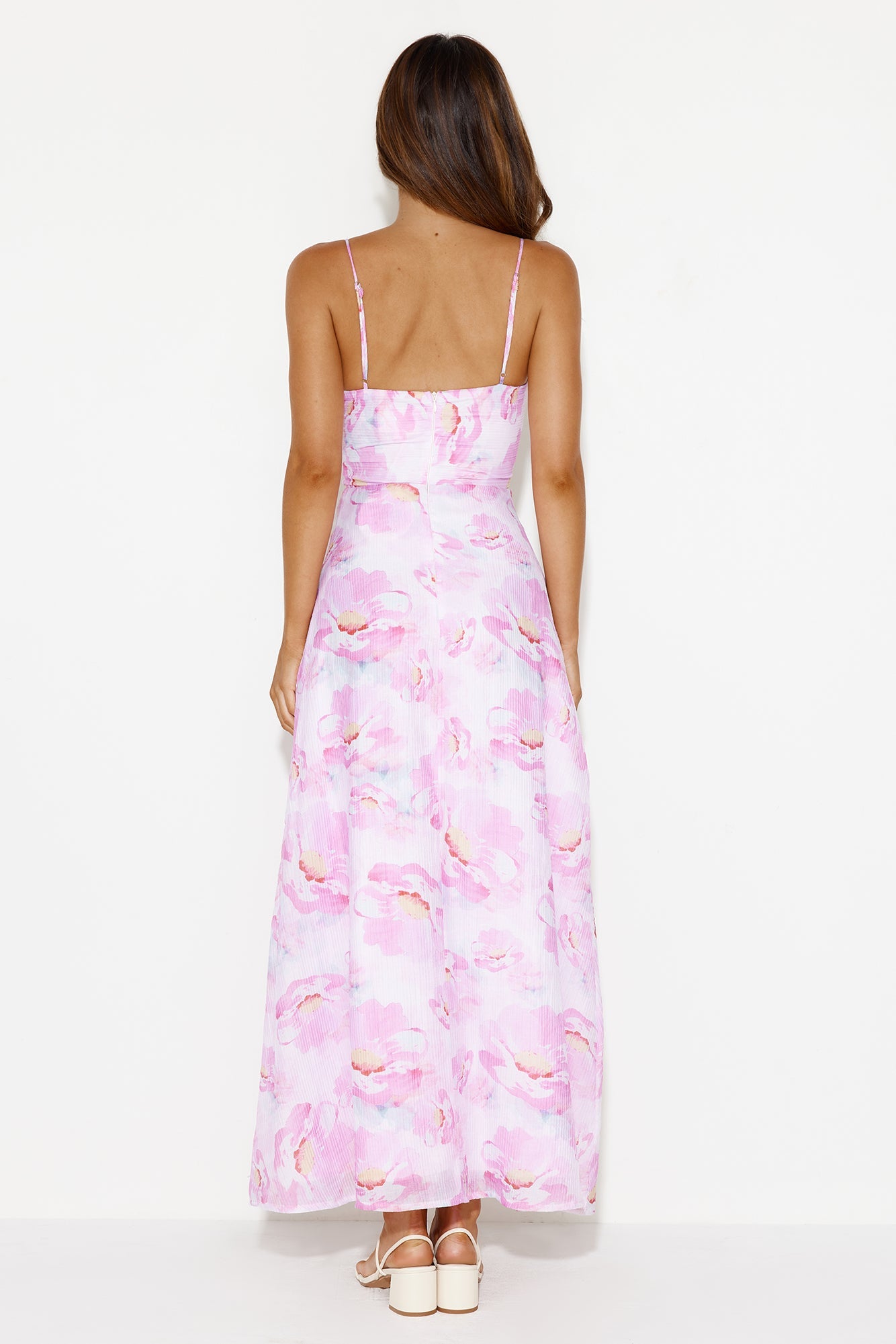 Brunch In The Gardens Maxi Dress Pink