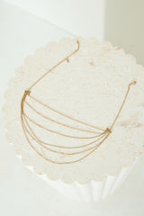 18k Gold Plated Goddess Past Necklace Gold