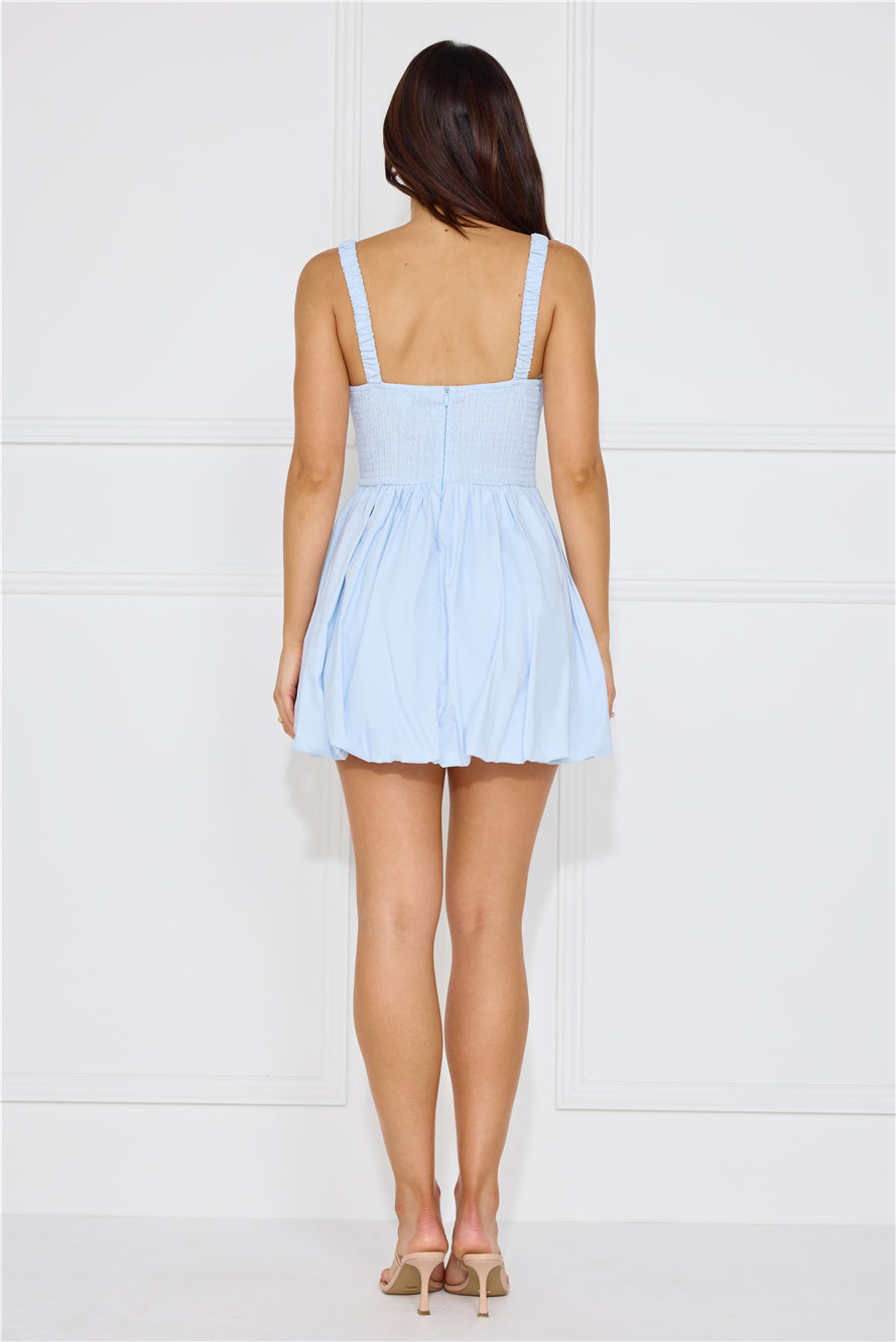 Beneath the Blue Mini Dress Blue