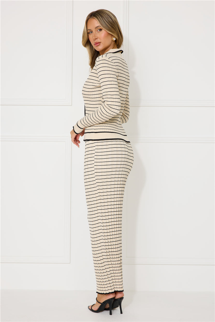 New York Chill Knit Maxi Skirt Beige