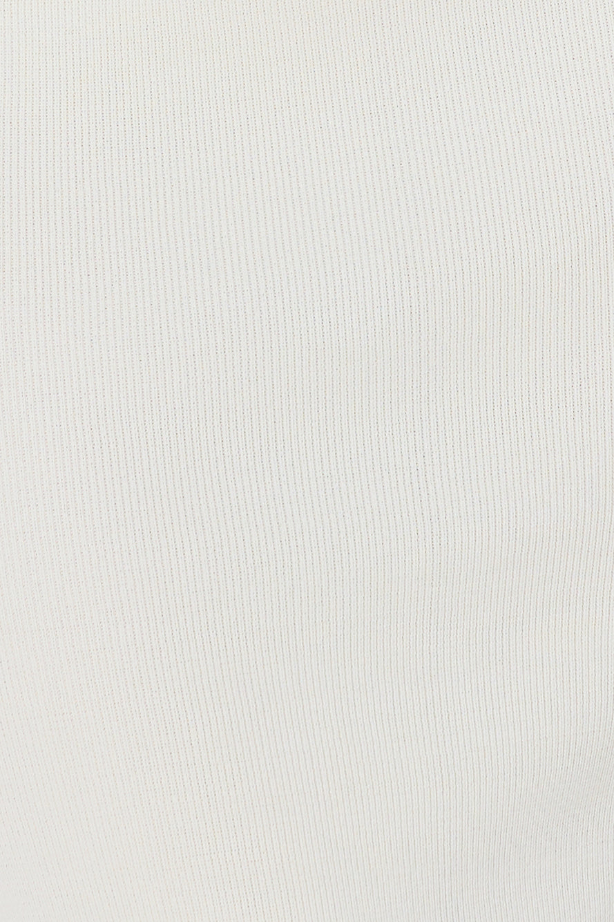 Mayfair Vest Knit Top White