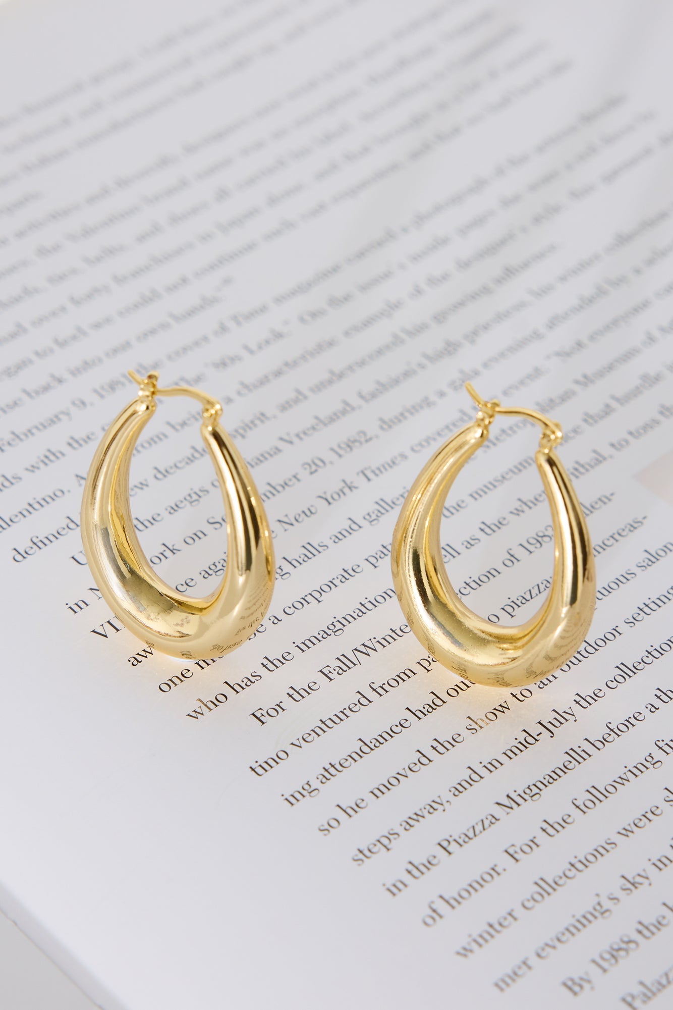 18k Gold Plated Pixie Hoops Earrings Gold
