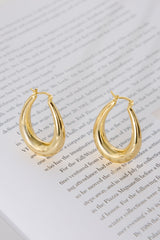 18k Gold Plated Pixie Hoops Earrings Gold