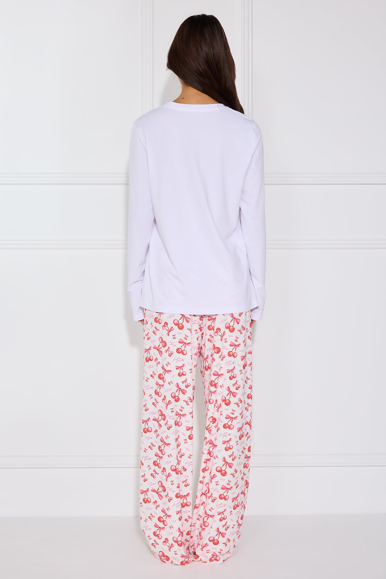 Cherry Pie Pyjama Pants White