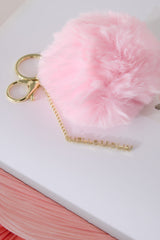 Cotton Candy Keyring Pink