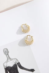 18k Gold Plated Wander Earrings Gold