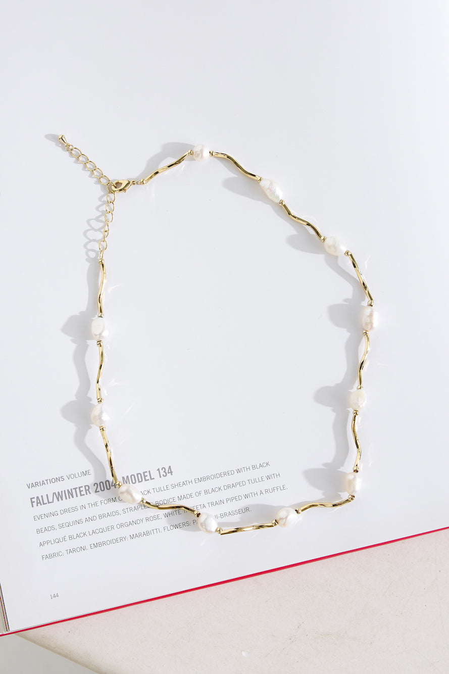 18k Gold Plated Poesy Necklace Gold