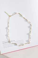 18k Gold Plated Poesy Necklace Gold