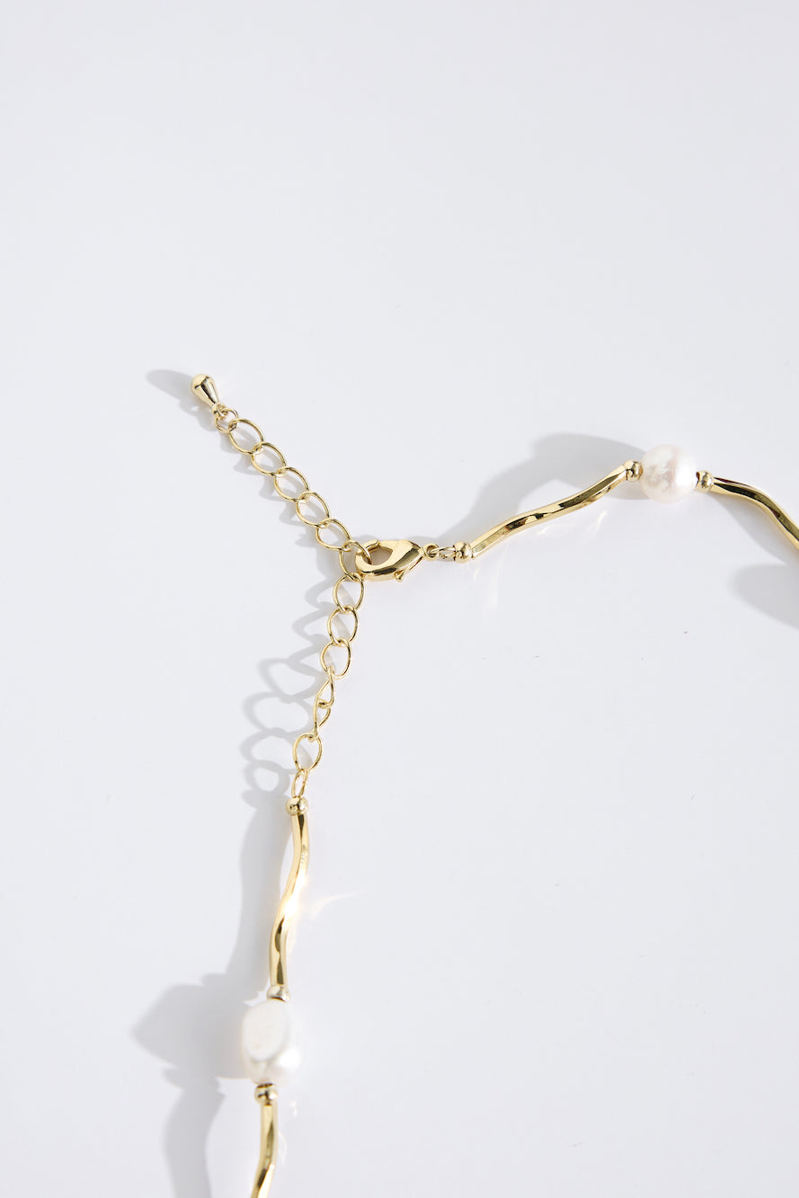 18k Gold Plated Poesy Necklace Gold