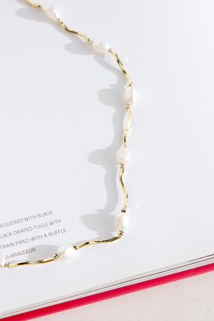18k Gold Plated Poesy Necklace Gold