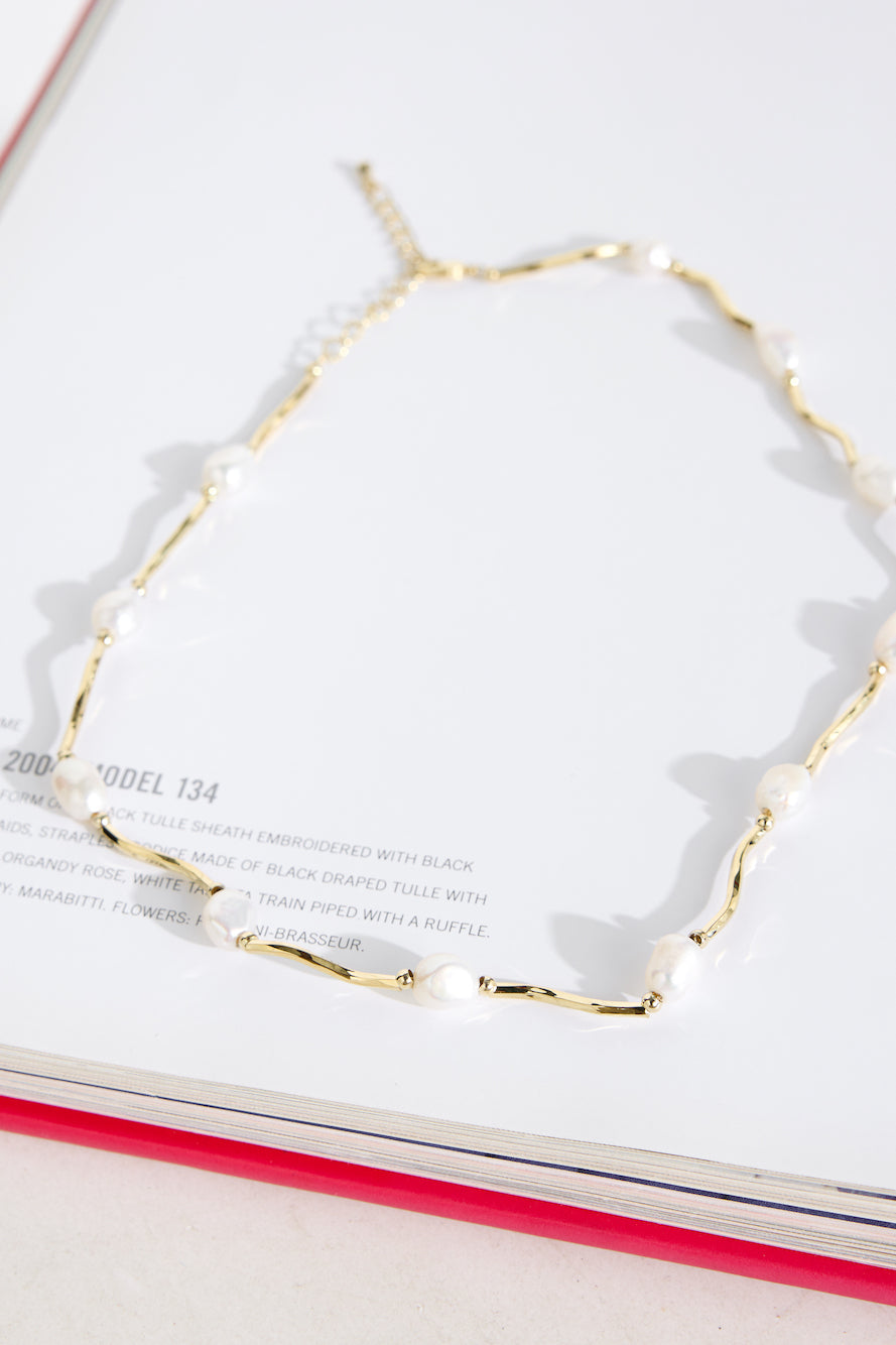 18k Gold Plated Poesy Necklace Gold