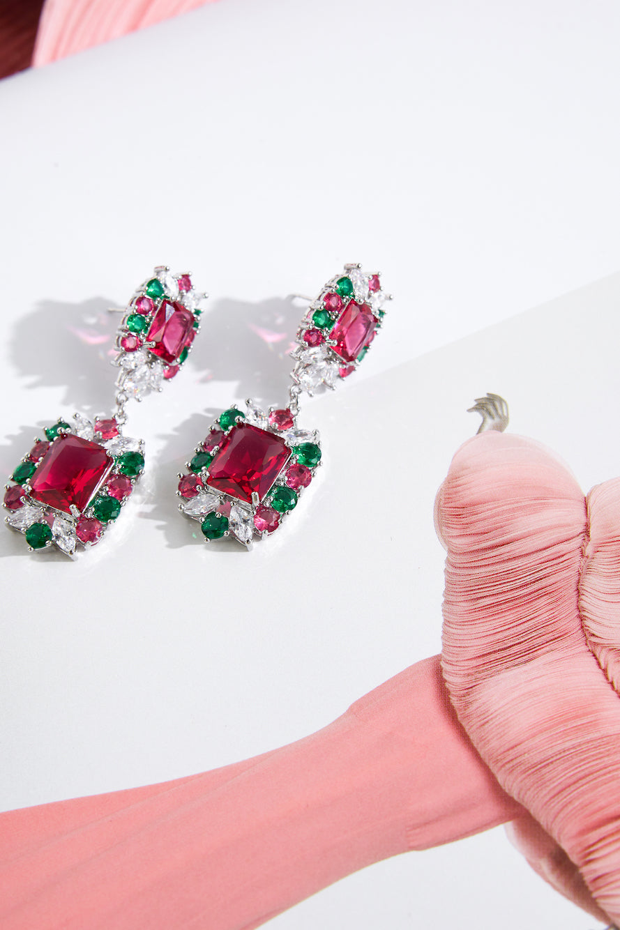 925 Silver It's The Holidays Earrings Silver