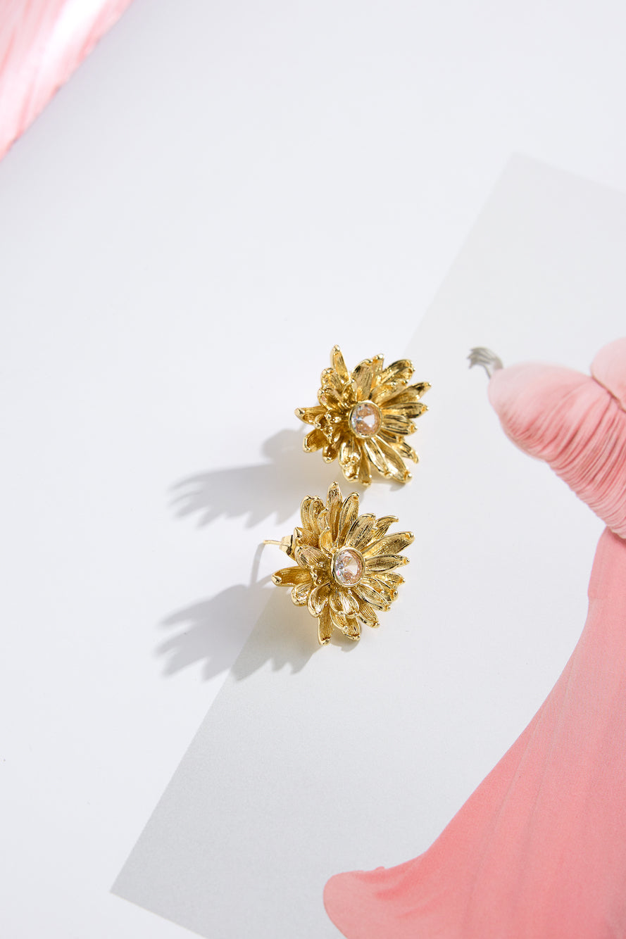 18k Gold Plated Cinnamon Earrings Gold