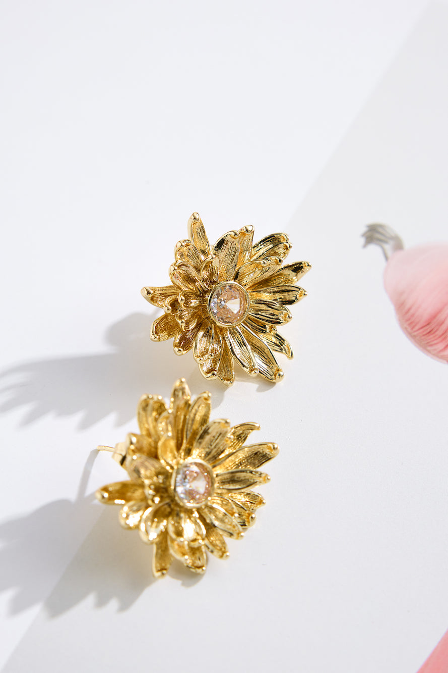 18k Gold Plated Cinnamon Earrings Gold