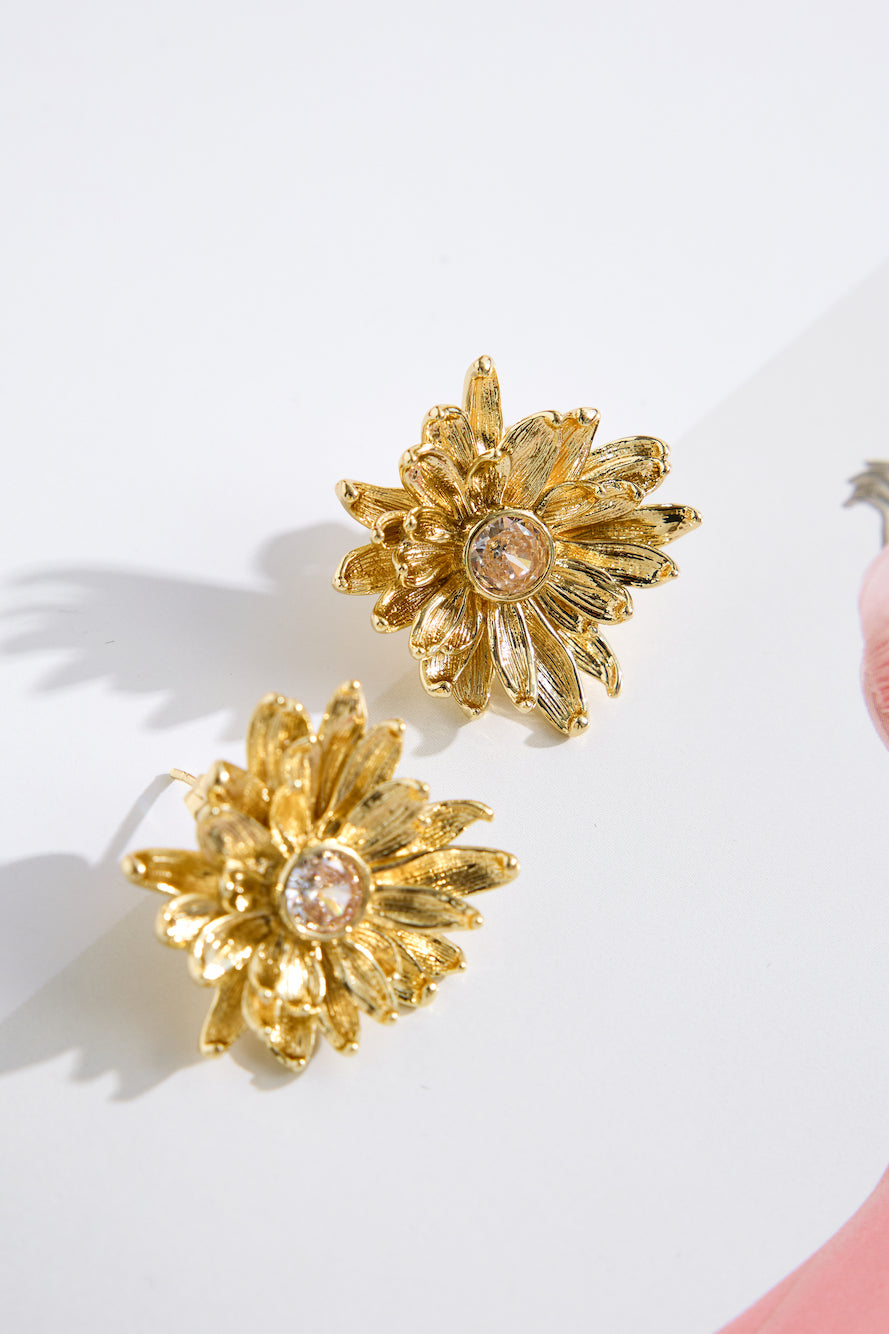 18k Gold Plated Cinnamon Earrings Gold