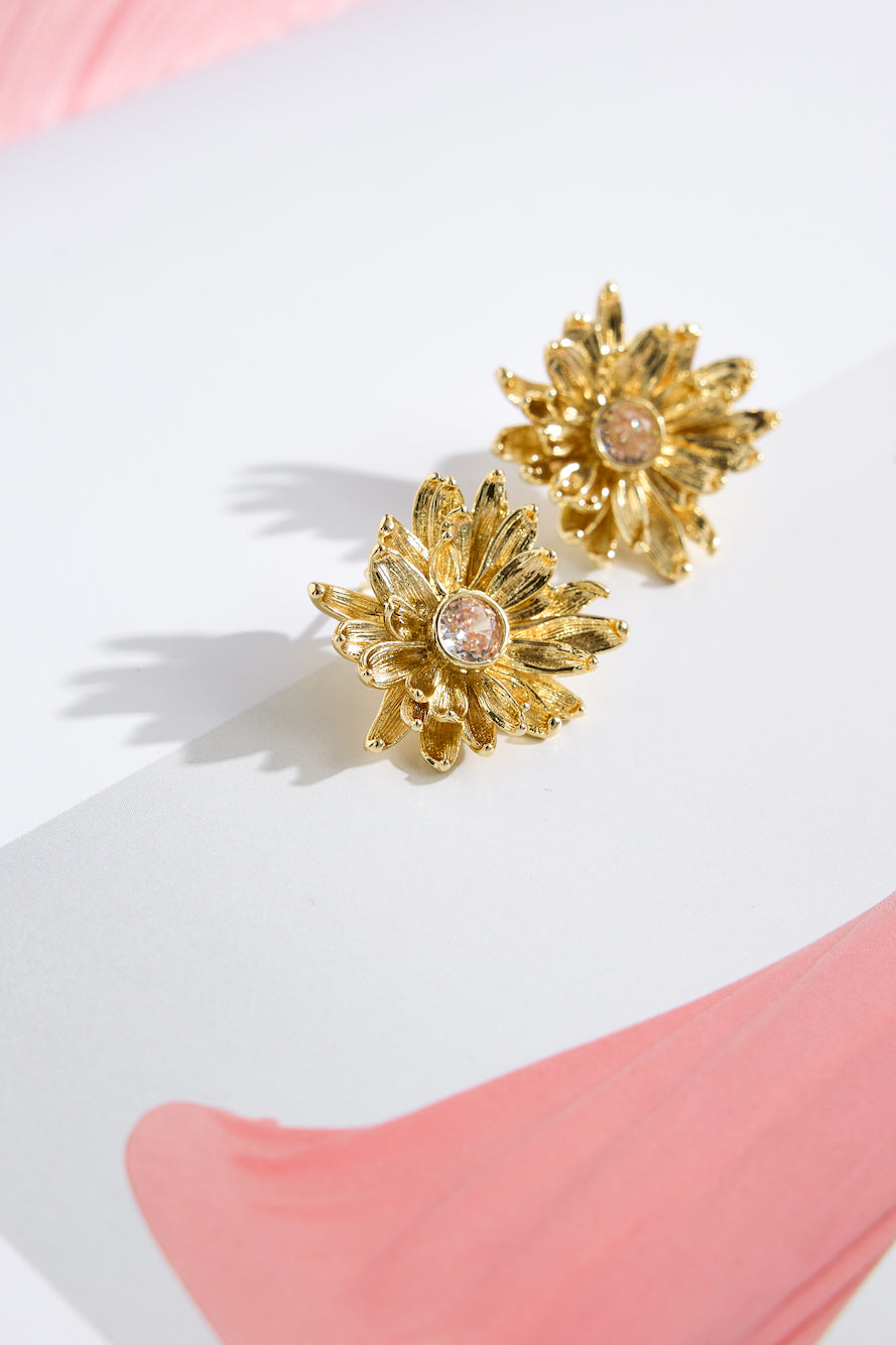 18k Gold Plated Cinnamon Earrings Gold