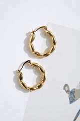 18k Gold Plated Aurelia Hoop Earrings Gold