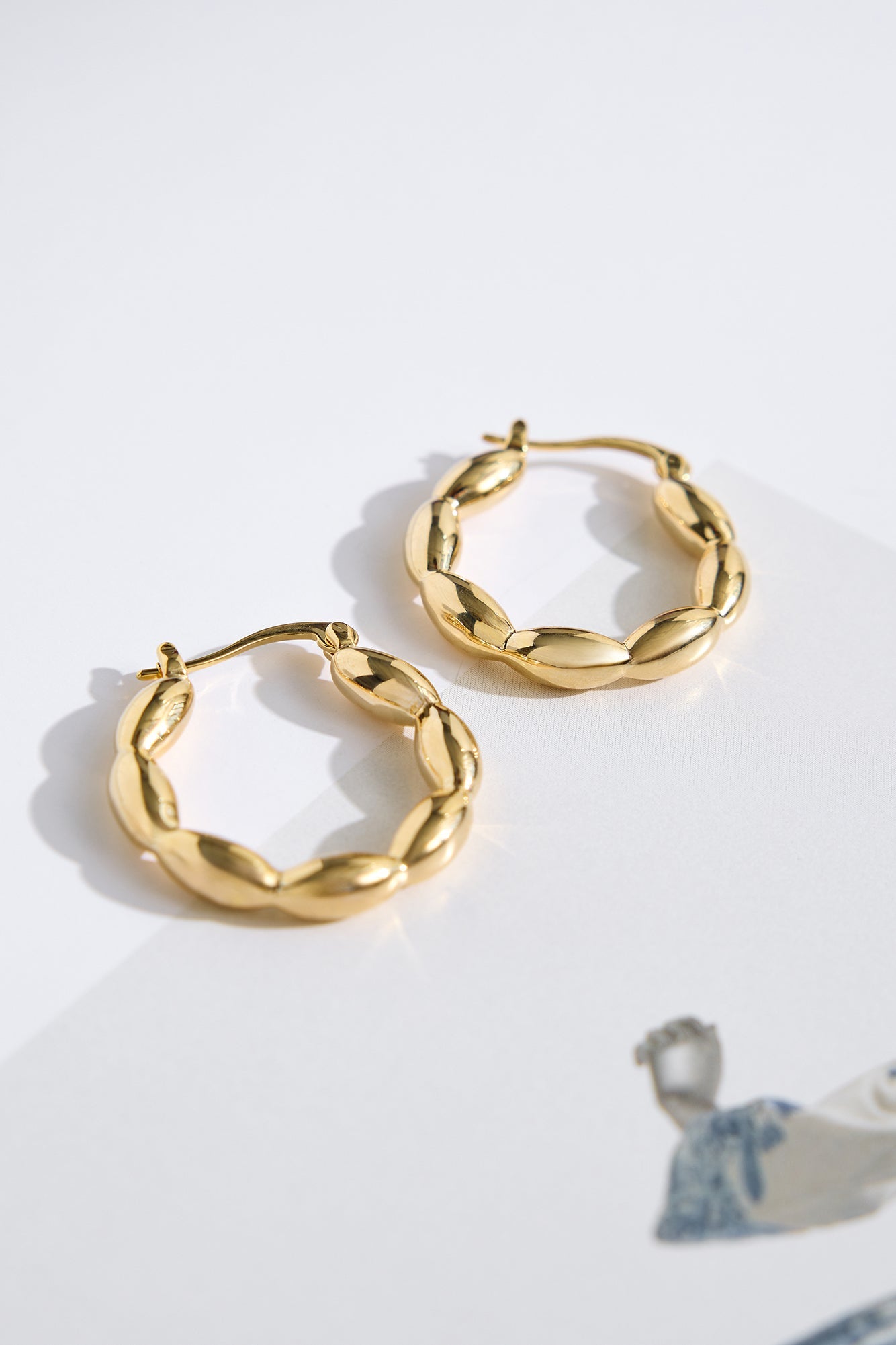 18k Gold Plated Aurelia Hoop Earrings Gold