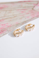 18k Gold Plated Becca Earrings Gold