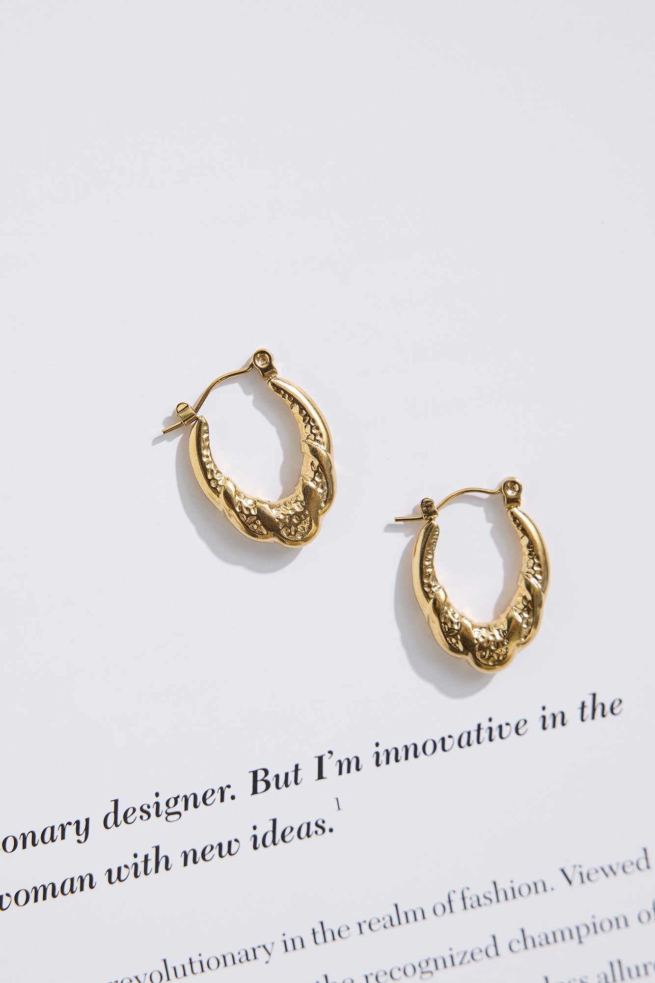 18k Gold Plated Baby Girl Earrings Gold