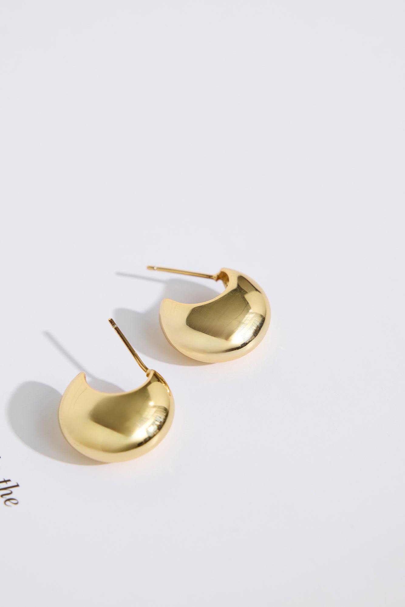 18k Gold Plated Cocoa Earrings Gold