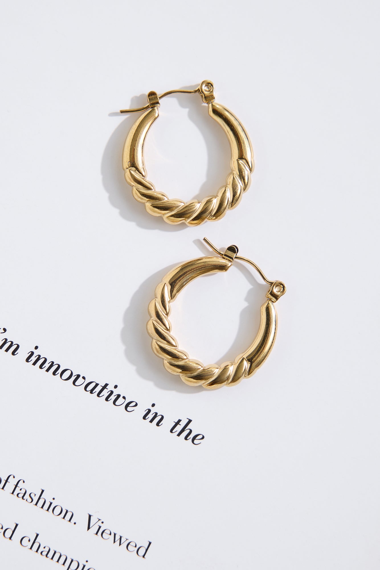 18k Gold Plated Pinky Promise Earrings Gold